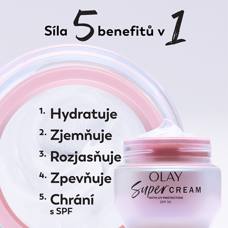 Olay Super Cream SPF 30 ľahký hydratačný krém na tvár