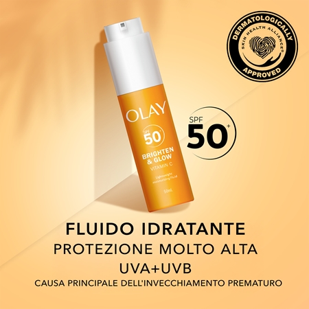 Olay Vitamin C Brighten & Glow lozione idratante con niacinamide