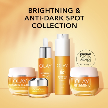 Olay Vitamin C Brighten & Glow Moisturizing Fluid with niacinamide