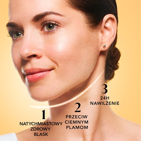 Olay Vitamin C Brighten & Glow fluid nawilżający z niacynamidem