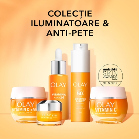 Olay Vitamin C Brighten & Glow fluid hidratant cu niacinamidă