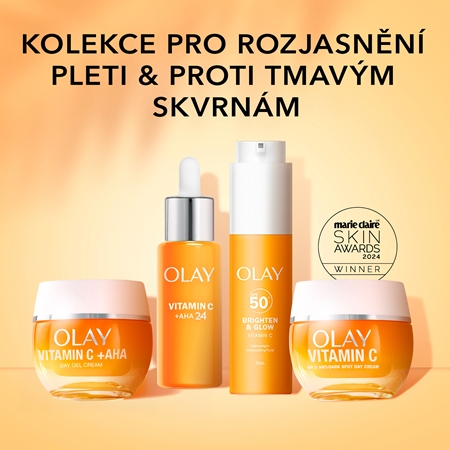 Olay Vitamin C Brighten & Glow hydratačný fluid s niacínamidom