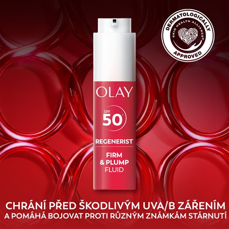 Olay Regenerist Firm & Plump liftingový hydratační fluid s niacinamidem