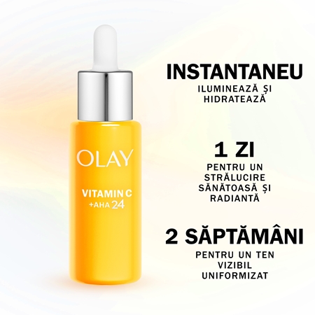 Olay Vitamin C Day Serum ser hidratant pentru stralucire impotriva petelor intunecate