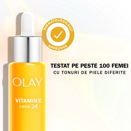 Olay Vitamin C Day Serum ser hidratant pentru stralucire impotriva petelor intunecate