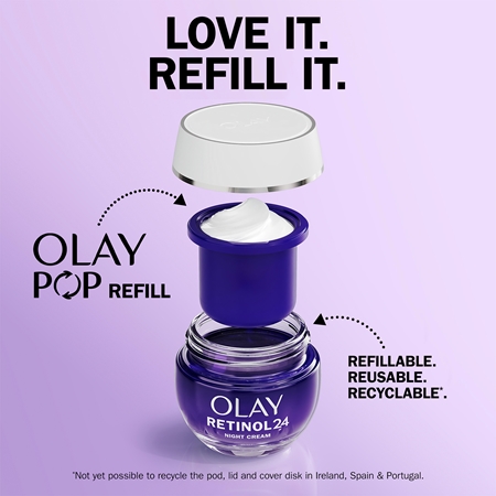 Olay Retinol 24 Night Cream ενυδατική και αναπλαστική κρέμα νυκτός με βιταμίνη E