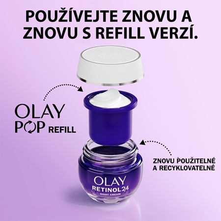 Olay Retinol 24 Night Cream hydratačný a obnovujúci nočný krém s vitamínom E