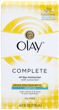 Marca
 Olay Complete crema de día hidratante  para pieles sensibles