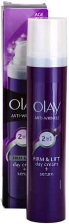 Značka Olay Anti-Wrinkle Firm & Lift krém + sérum proti vráskám