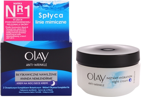 Marka
 Olay Anti-Wrinkle Instant Hydration krem na noc przeciw zmarszczkom