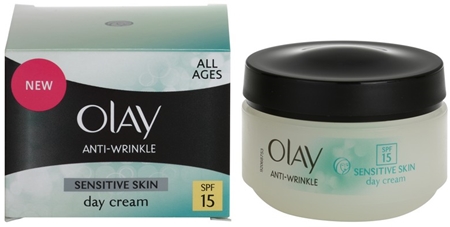 Brand Olay Anti-Wrinkle Sensitive Skin Day Cream with Anti-Aging Effect