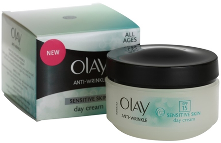 Brand Olay Anti-Wrinkle Sensitive Skin Day Cream with Anti-Aging Effect