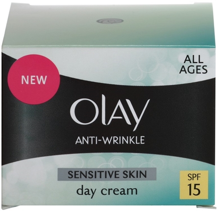 Brand Olay Anti-Wrinkle Sensitive Skin Day Cream with Anti-Aging Effect