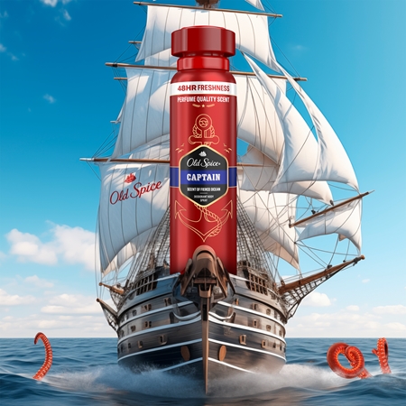 Old Spice Captain deodorant ve spreji