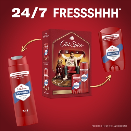 Old Spice Whitewater Sports Fan Gift Set for men