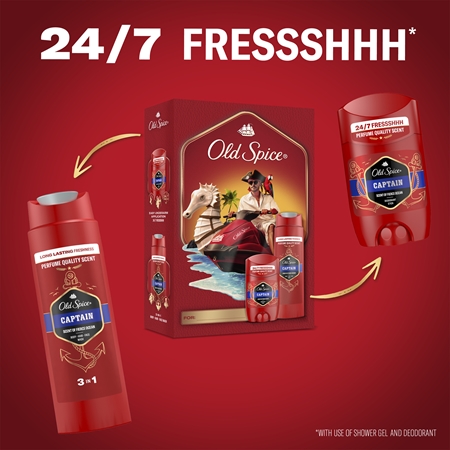 Old Spice Captain Gift Set Presentförpackning för män
