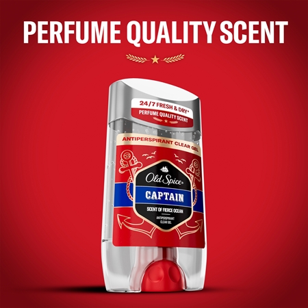Old Spice Captain Antiperspirant Clear Gel Antiperspirant Gel for men