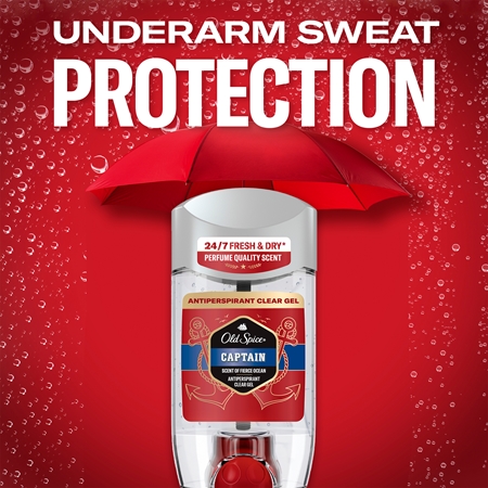 Old Spice Captain Antiperspirant Clear Gel Antiperspirant Gel for men