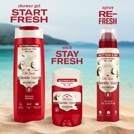 Old Spice Gentle Man's Coconut & Vanilla Deospray ohne Aluminium