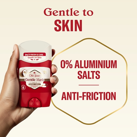 Old Spice Gentle Man's Coconut & Vanilla déodorant solide sans sels d'aluminium