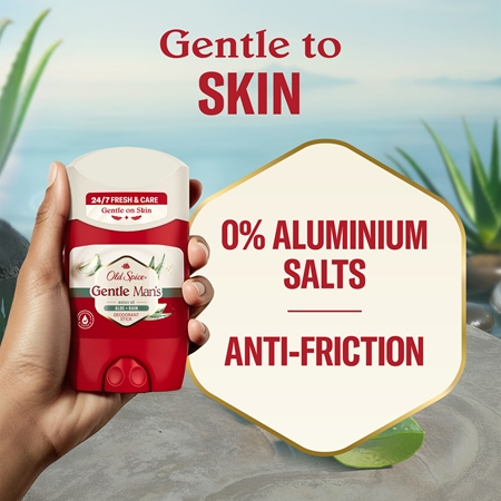 Old Spice Gentle Man's Aloe & Rain aluminium-free deodorant stick