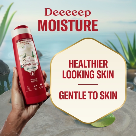 Old Spice Gentle Man's Aloe & Rain Duschgel 3 in1