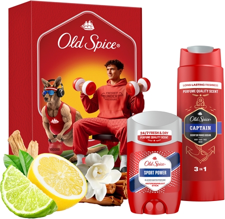 Old Spice Sport Power & Captain Gym Set Dāvanu komplekts