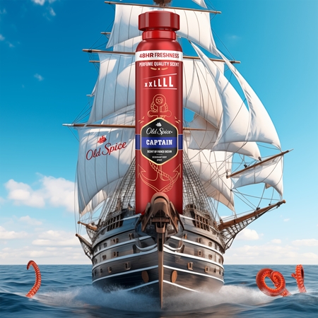 Old Spice Captain deodorant ve spreji