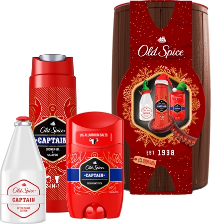 Old Spice Captain Wooden Barrel Geschenkset für Herren