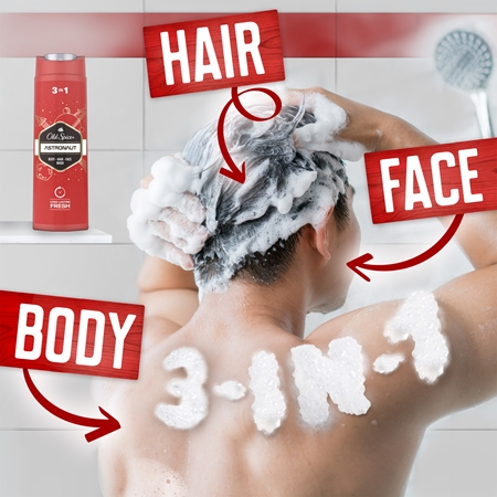 Old Spice Astronaut gel douche booster d’énergie