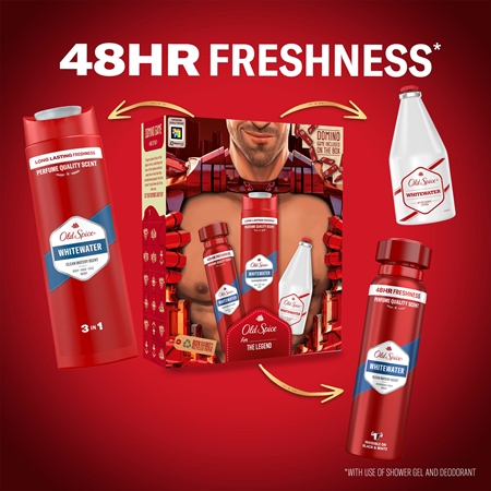 Old Spice Whitewater Ironman darilni set za telo in obraz