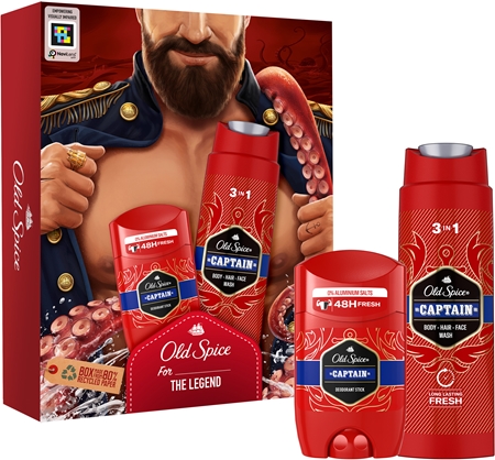 Old Spice Captain Dark Captain Geschenkset für Herren