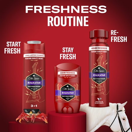 Old Spice RockStar deodorant stick for men