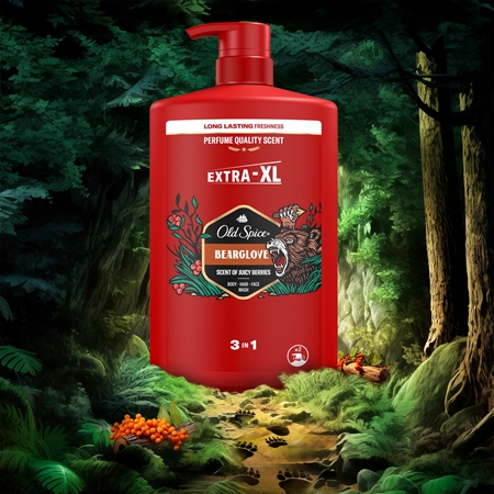 Old Spice Bearglove gel de banho para corpo e cabelo