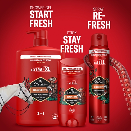 Old Spice Bearglove gel de banho para corpo e cabelo