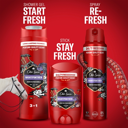 Old Spice Nightpanther Deodorant och kroppsspray för män