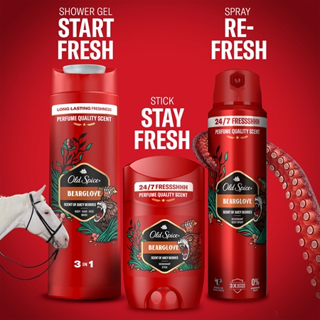 Old Spice Bearglove освіжаючий дезодорант-спрей для чоловіків