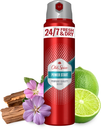 Old Spice Power Start purškiamasis antiperspirantas vyrams