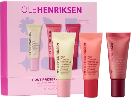 OLEHENRIKSEN Pout Preserve Mini Hydrating Peptide Lip Trio Coffret cadeau lèvres