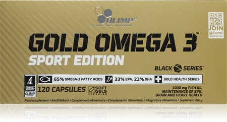 Olimp Gold Omega 3 Sport Edition capsules pour un fonctionnement normal du cœur et du cerveau