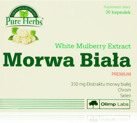Olimp Morwa Biała Premium kapsułki do utrzymania prawidłowego stężenia cukru we krwi