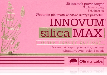Olimp Innovum Silica MAX tabletki piękne włosy, skóra i paznokcie