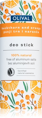 Olival Natural Buckthorn and Orange alumiinisuolaton deodoranttipuikko