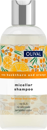 Olival Micellar Sea Buckthorn and Orange Micelārais šampūns apjomam un spīdumam