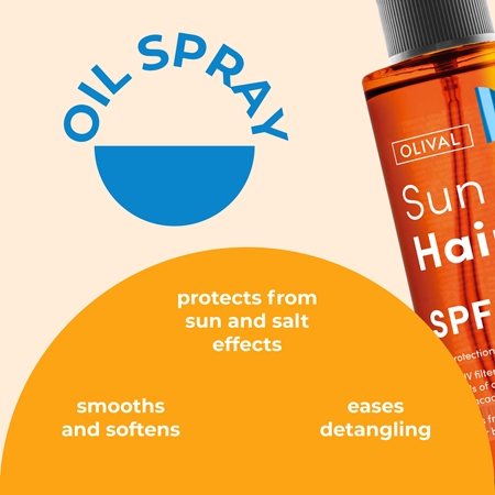 Olival Sun Protective Spray for sun-stressed hair