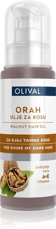 Olival Walnut Hair Oil for dark hair