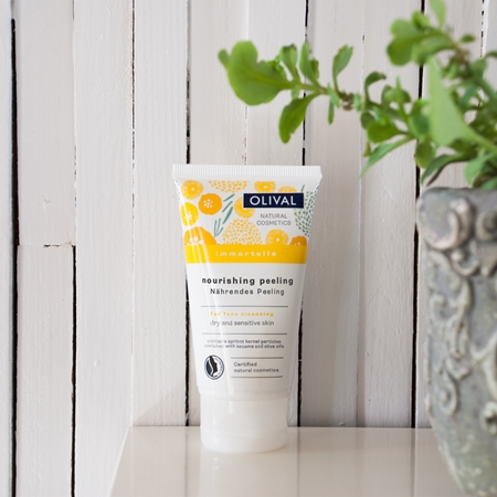 Olival Immortelle Nourishing Peeling jemný pleťový peeling pro suchou a citlivou pokožku