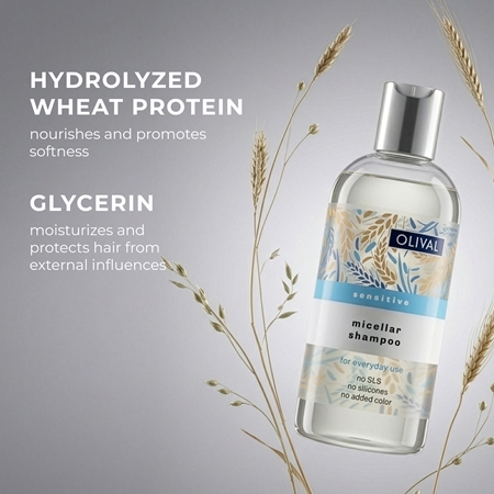 Olival Micellar Sensitive Micelārais šampūns jutīgai galvas ādai