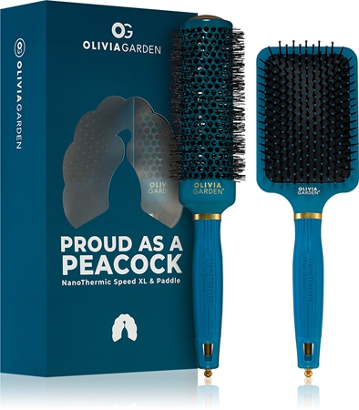 Olivia Garden NanoThermic Peacock Set darilni set za toplotno oblikovanje las