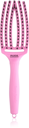 Olivia Garden Fingerbrush ThinkPink Boar & Nylon Pink Tokyo Hair Brush